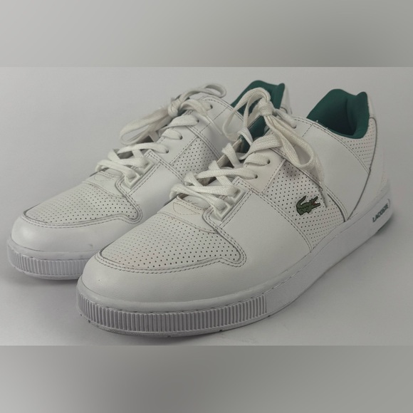 Lacoste Thrill 319 1 US SMA White Leather Sneakers Men’s Size 12 - Picture 2 of 12
